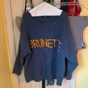 NWOT ZARA brunette sweater